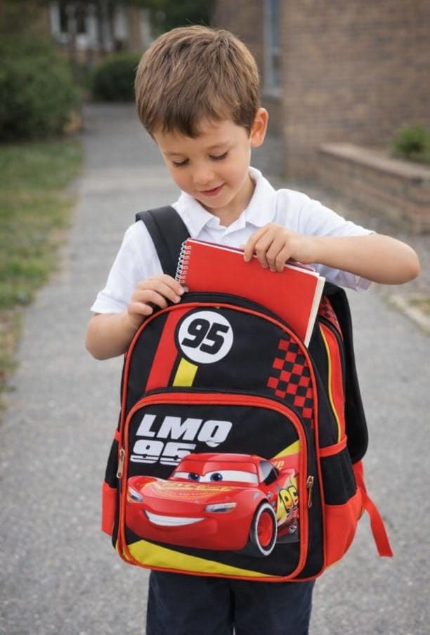 mochila escolar cars 3 piezas original