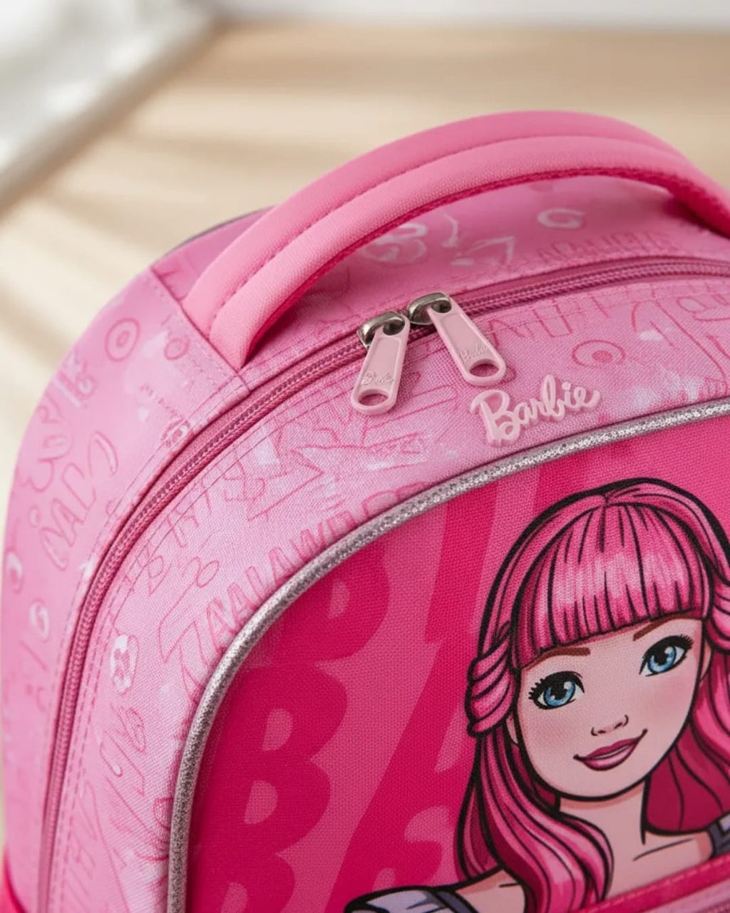 mochila escolar barbie rosa diseño único