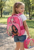 mochila escolar barbie rosa diseño único