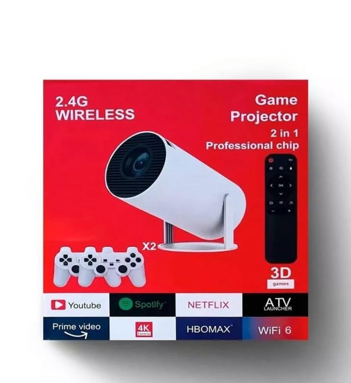 proyector portátil con consola hd wiffi 2 en 1
