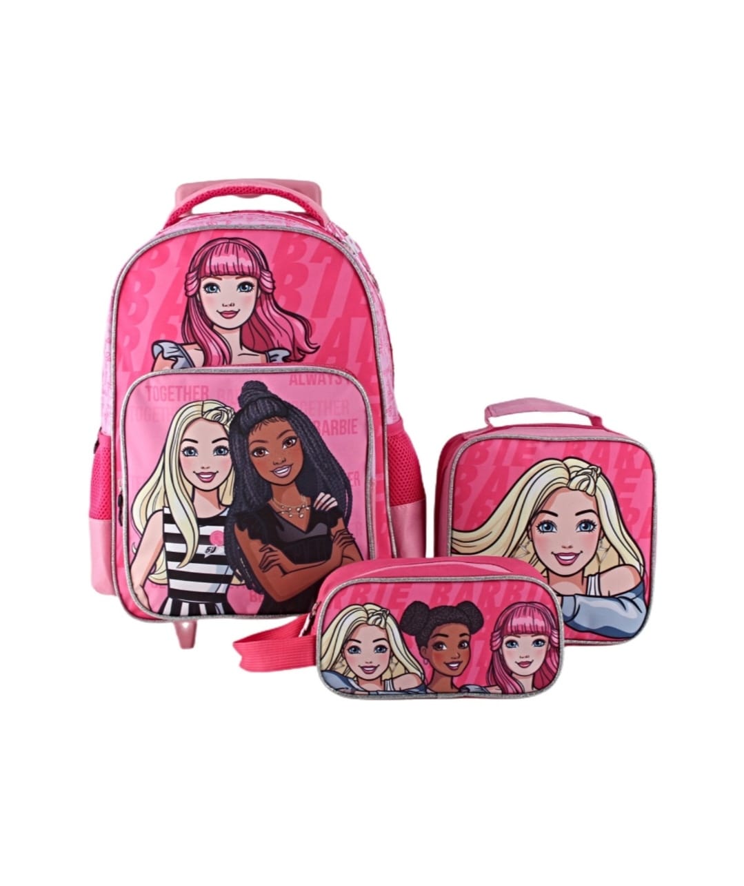mochila escolar barbie rosa diseño único
